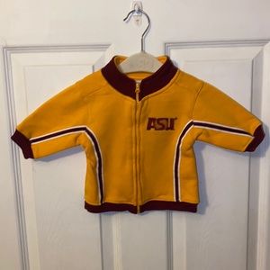 ASU zippered jacket size 0-3 months in great condition, never worn.